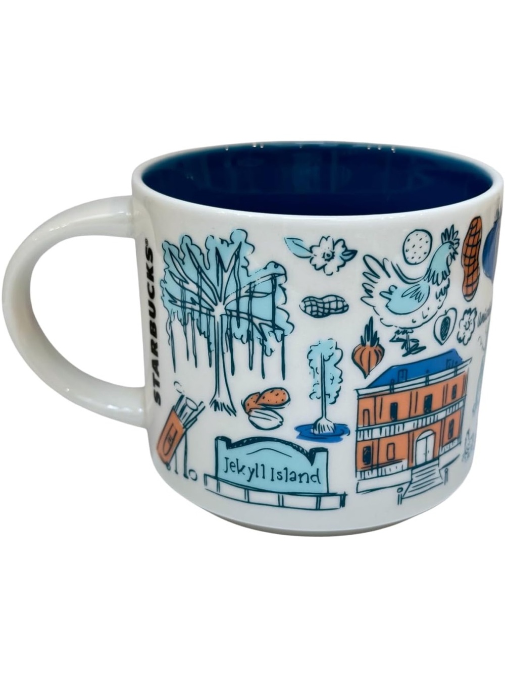 Starbucks Been There Series Georgia Ceramic Coffee Mug, 14 Oz